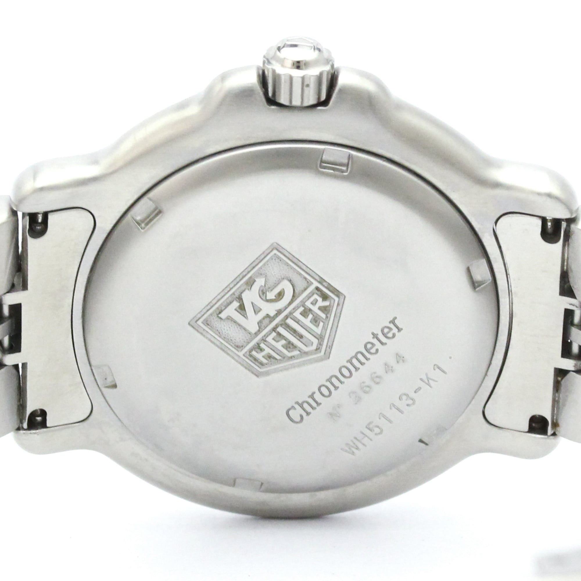 TAG HEUER 6000 Chronometer Steel Automatic Mens Watch WH5113 Polished — Very Good