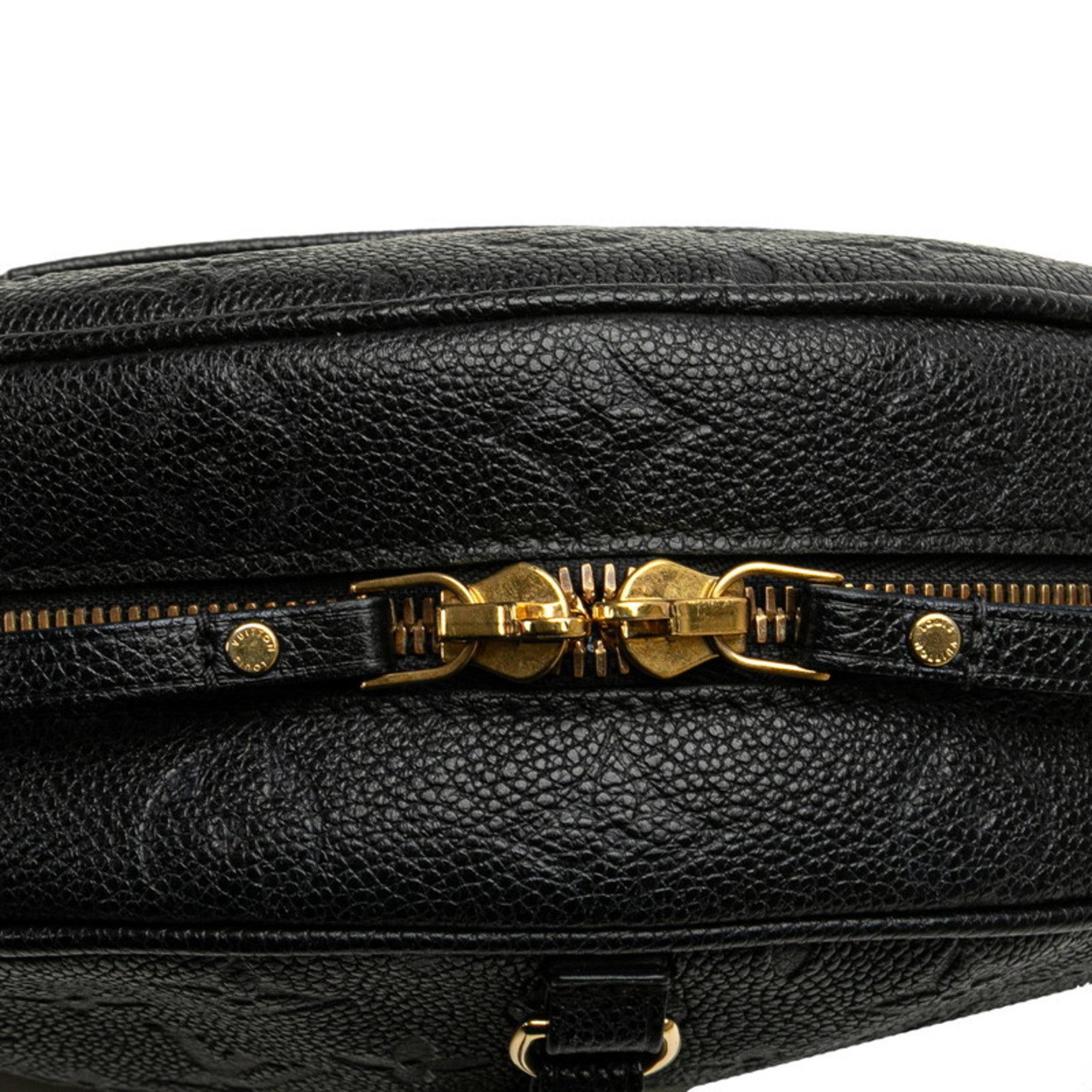 Louis Vuitton Monogram Empreinte Boite Chapeau Souple MM Crossbody Shoulder Bag M45649 Noir Black Leather Women's LOUIS VUITTON