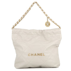 Chanel handbag CHANEL 22 Matelasse Small Shiny Calfskin AS3260 for women — Like New