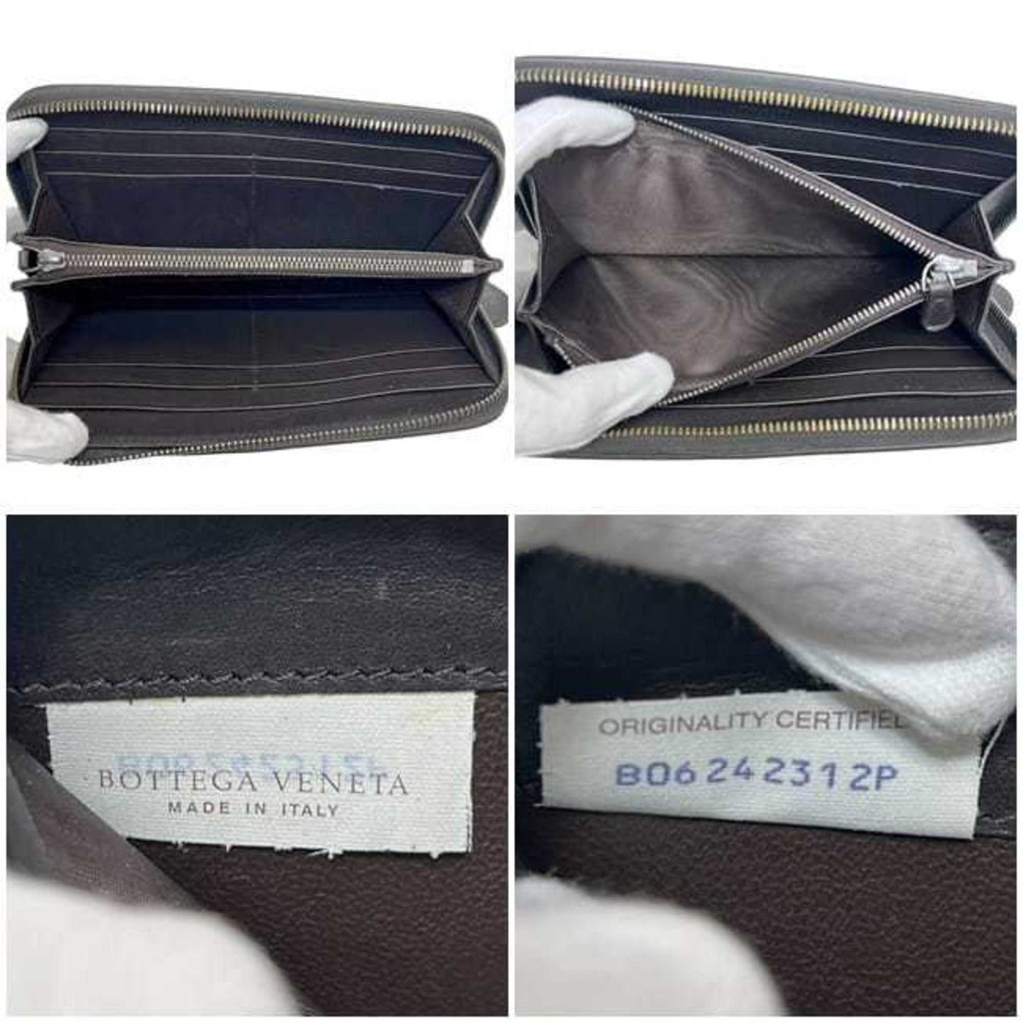 Bottega Veneta round long wallet f-24177 brown intrecciato leather B06242312P BOTTEGA VENETA for men and women