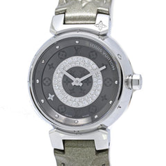 LOUIS VUITTON Tambour Disc PM Diamond Q12MU0 Women's Watch 40564 — Very Good