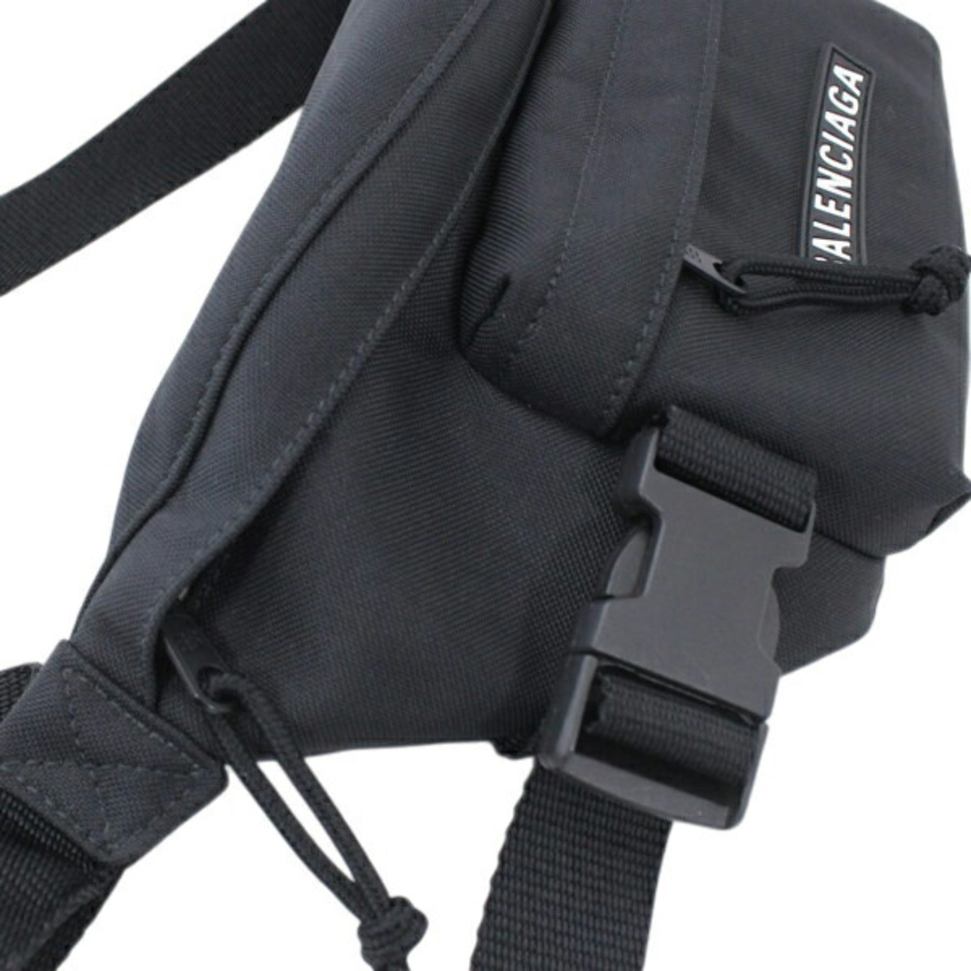 Balenciaga Body Bag Waist SKIWEAR Black Nylon Men's 770881 BALENCIAGA KM3048 — Like New