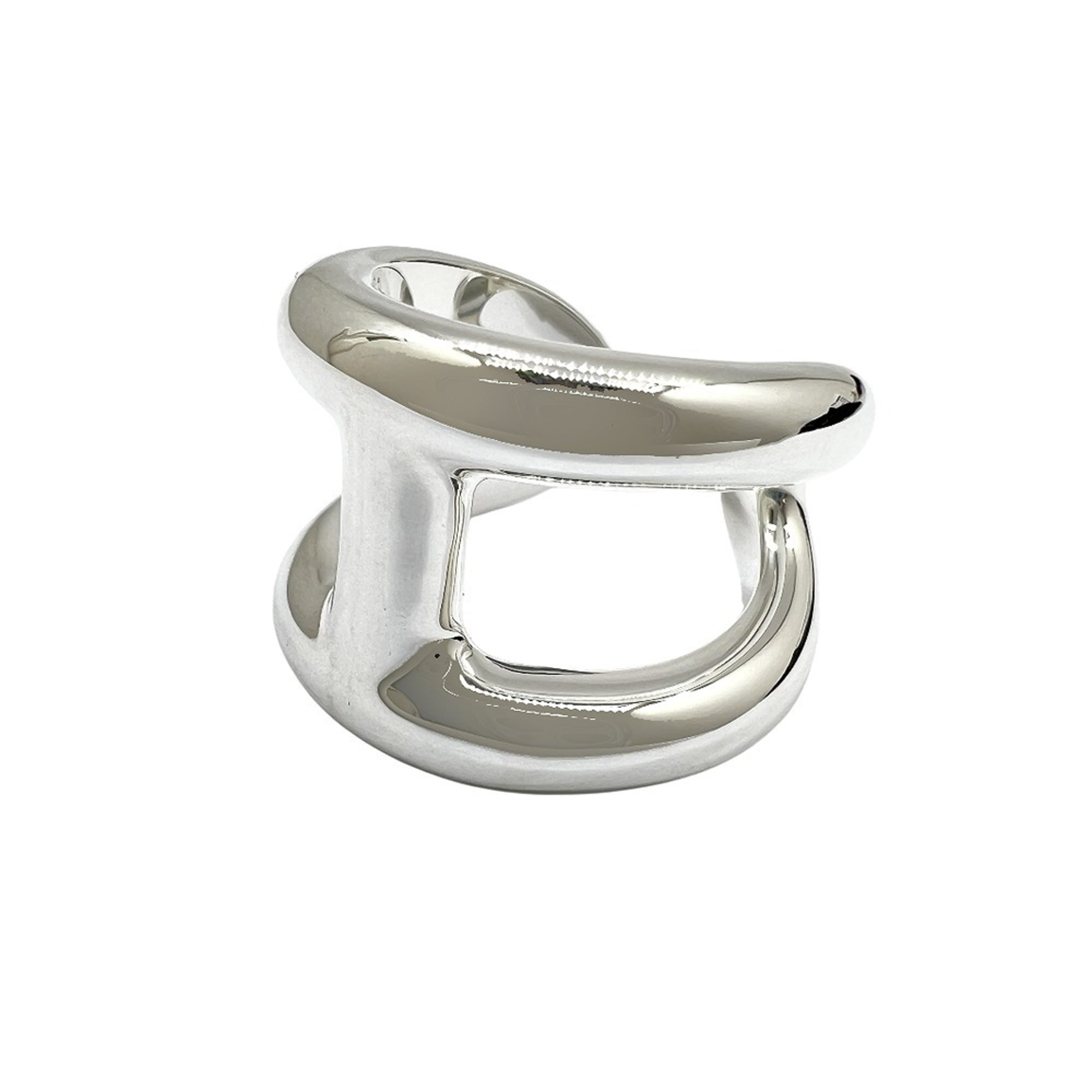 HERMES Osmos Ring, SV925, Size 53, Silver, Men's/Women's — Like New