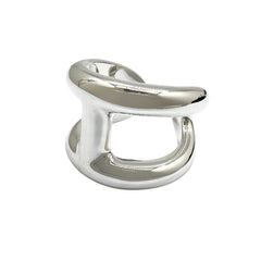 HERMES Osmos Ring, SV925, Size 53, Silver, Men's/Women's — Like New