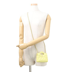 Chanel Chain Shoulder Bag, Coco Mark, Matelassé Lambskin AP3875. CHANEL handbag, clutch, shoulder bag. women's CHANEL — Like New