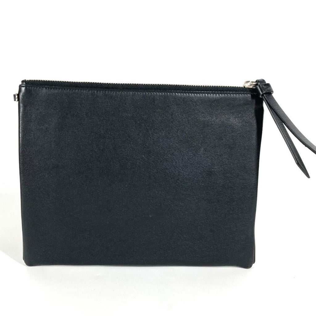 Christian Dior Dior logo bag, second pouch, clutch leather, men's and women's, black