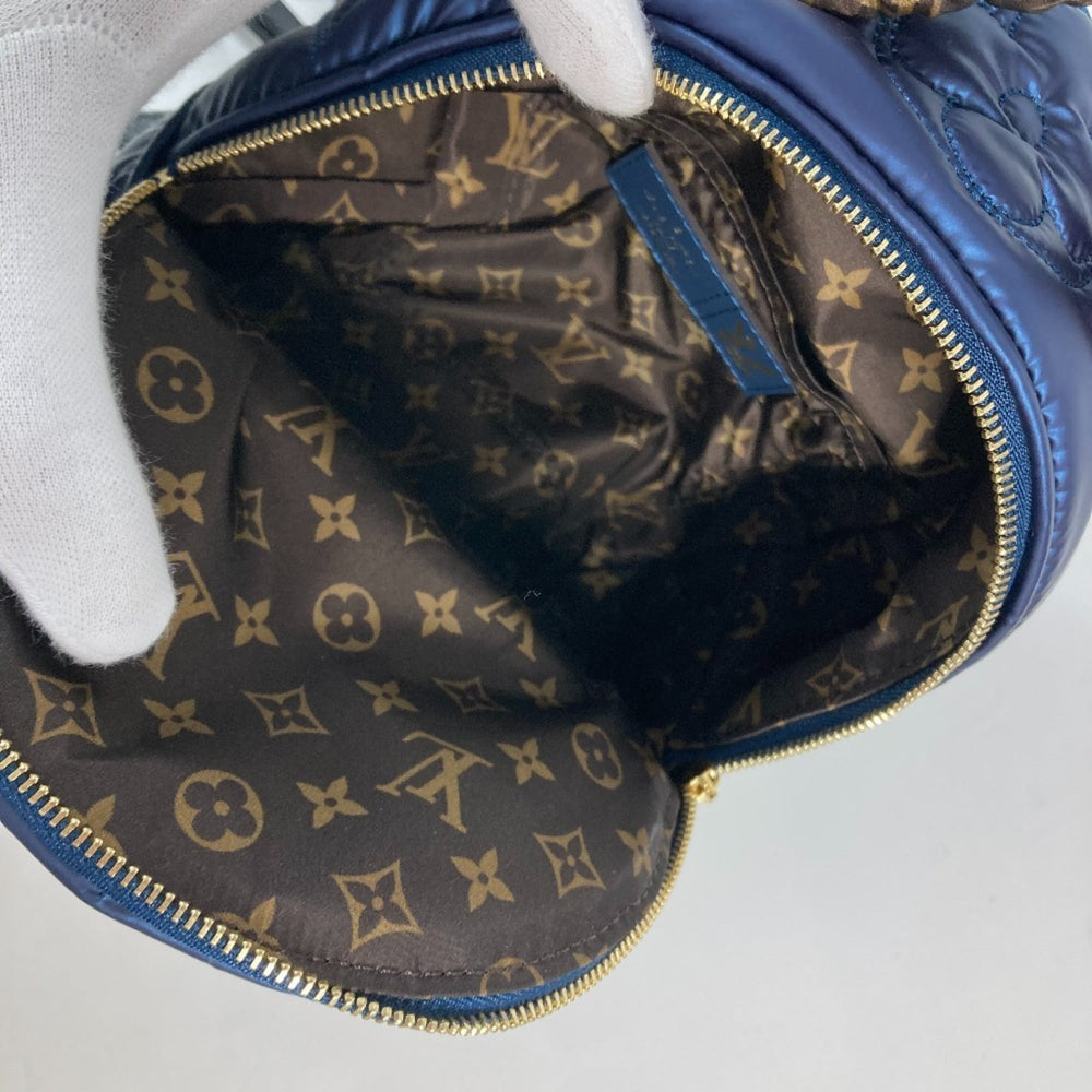 LOUIS VUITTON M21060 Monogram Palm Springs Backpack MINI Rucksack Nylon Canvas Women's Navy MO-240630-15 — Like New