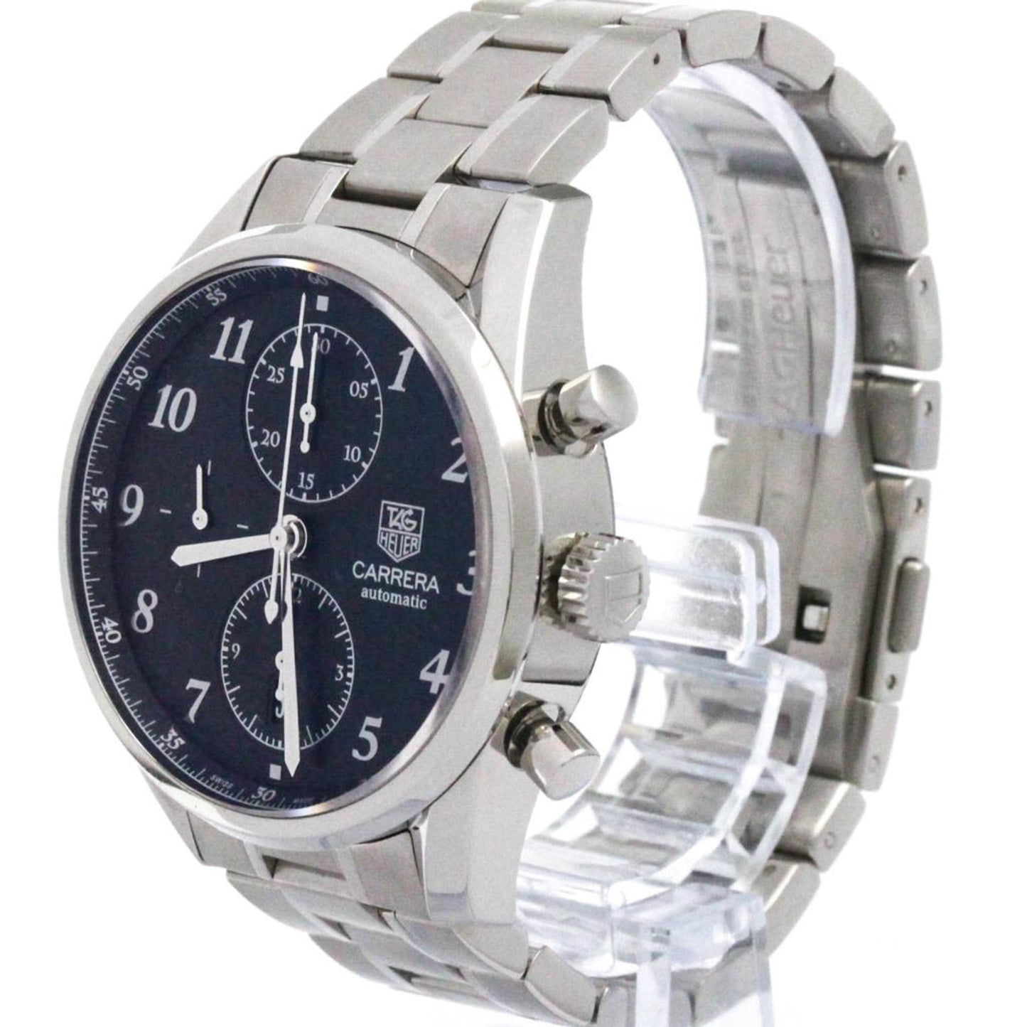 TAG HEUER Carrera Heritage Calibre 16 Steel Mens Watch CAS2110 Polished