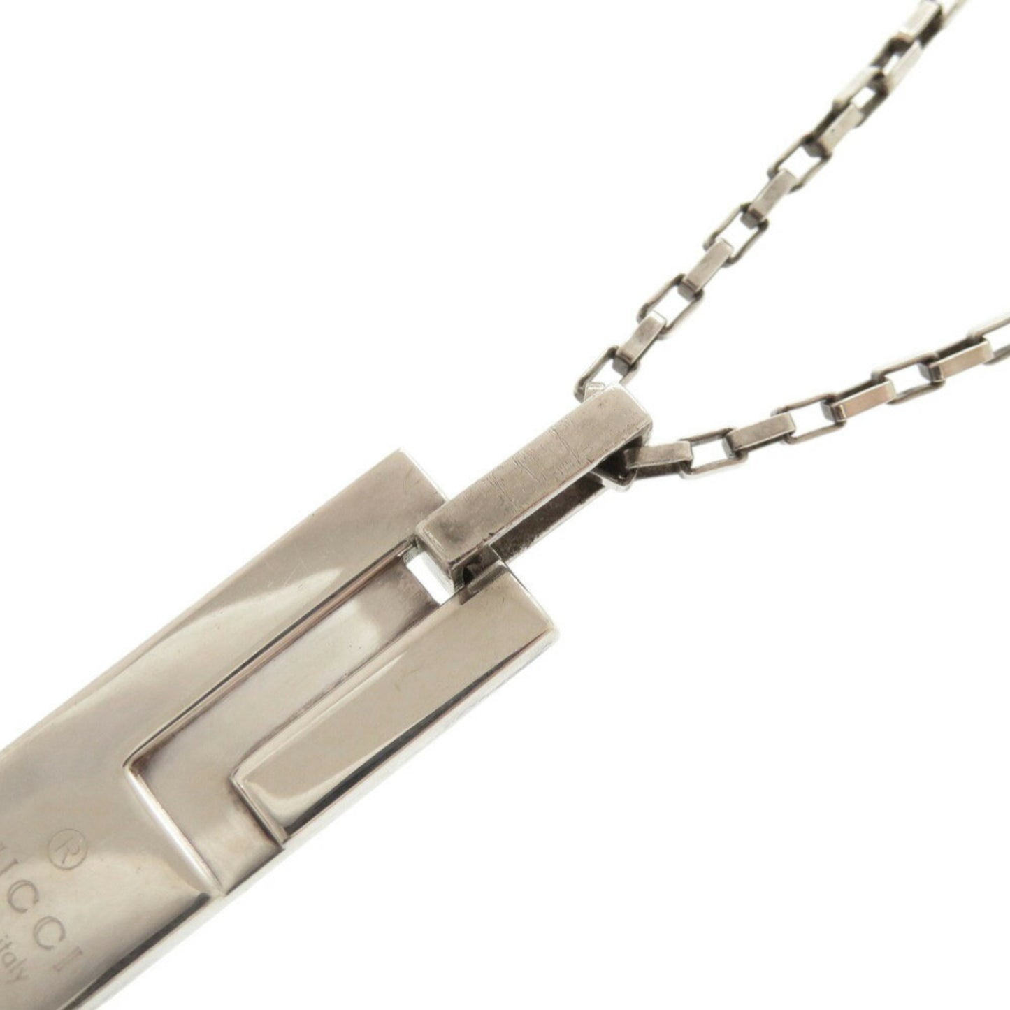 Gucci Plated Silver 925 Necklace Pendant 1514GUCCI Men's