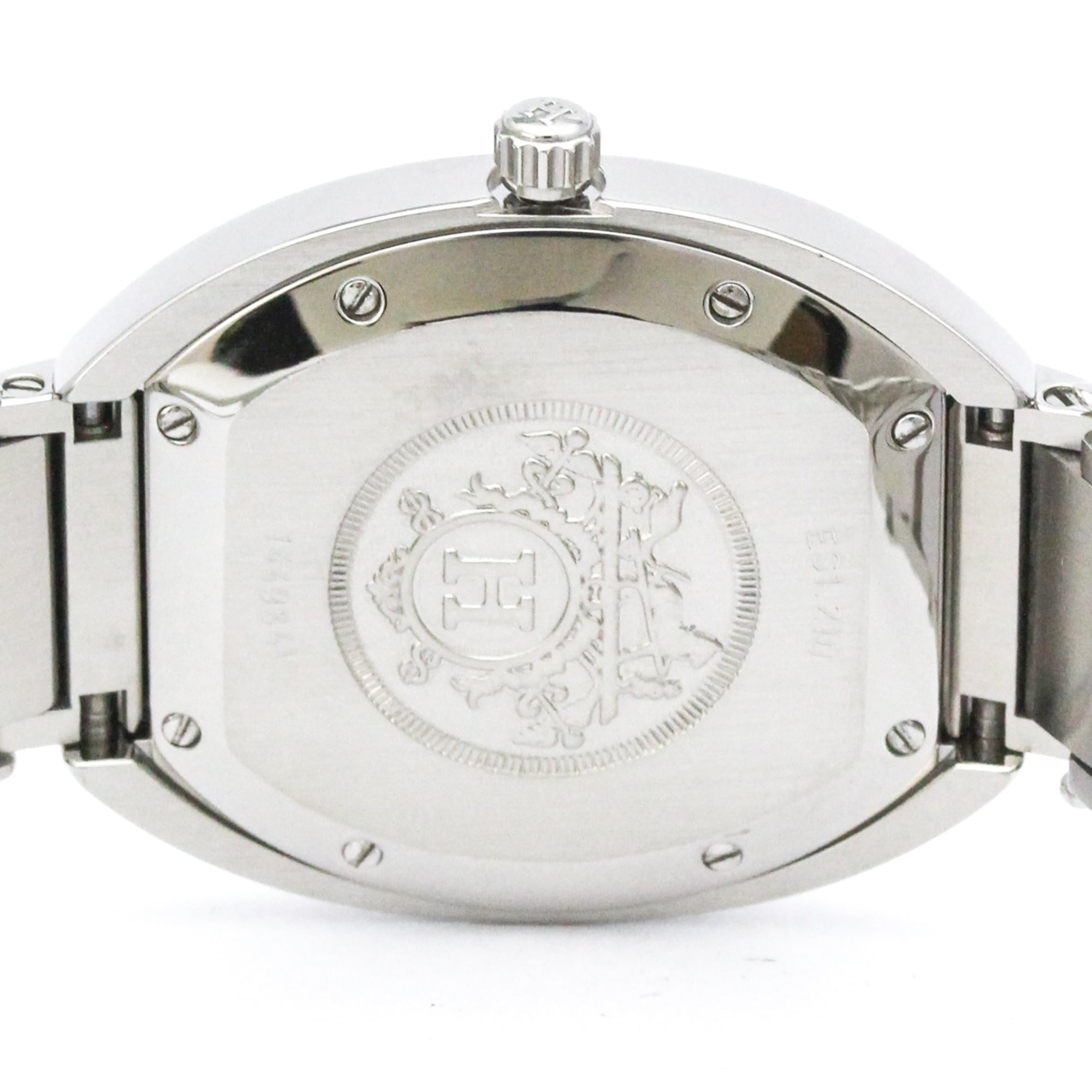 HERMES Espace Stainless Steel Quartz Ladies Watch ES1.210 Polished — Very Good