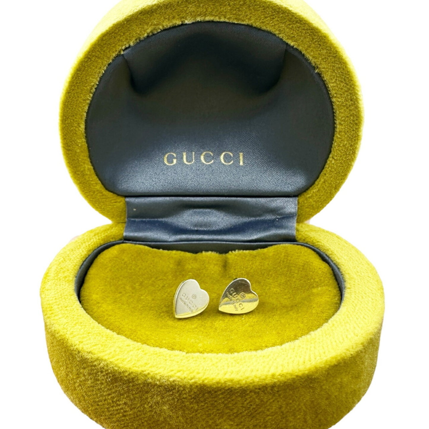 GUCCI Gucci Earrings Heart Silver 925 Women's Trademark Shape 223990 J8400