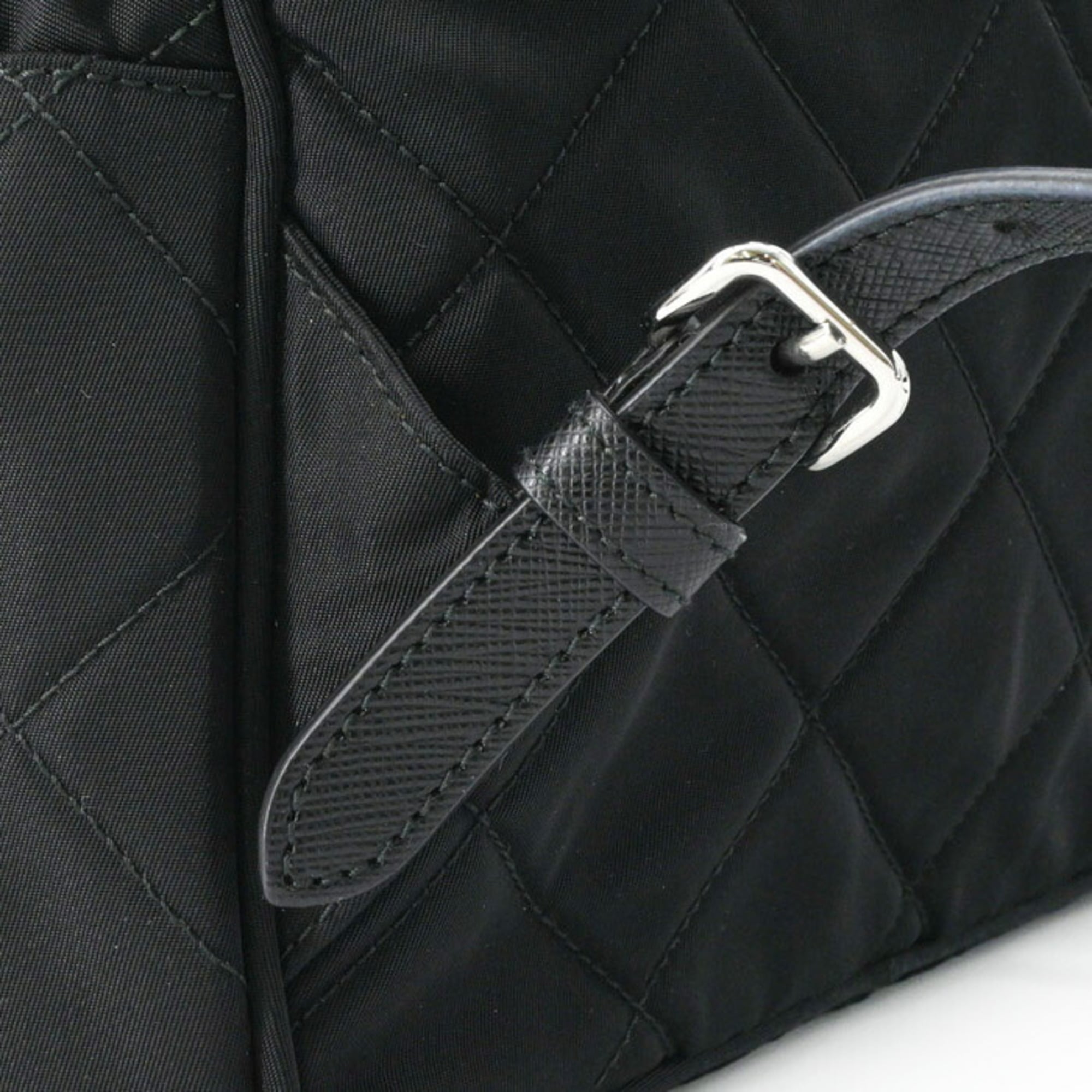 PRADA Triangle Backpack for Women, Black, 1BZ066 — Like New