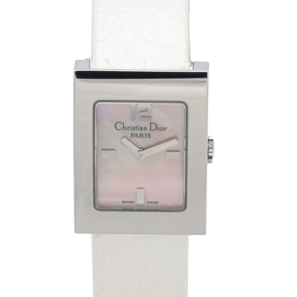 Christian Dior Malice Square D78-109 Women's Watch, Stainless Steel x Leather Strap, 130538 — Good