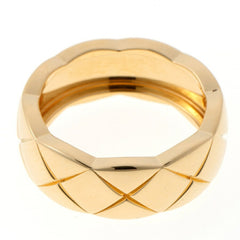 Chanel Coco Crush Collection Ring, Medium Model J10571, Au750 18KYG Yellow Gold, Size #8 — Like New