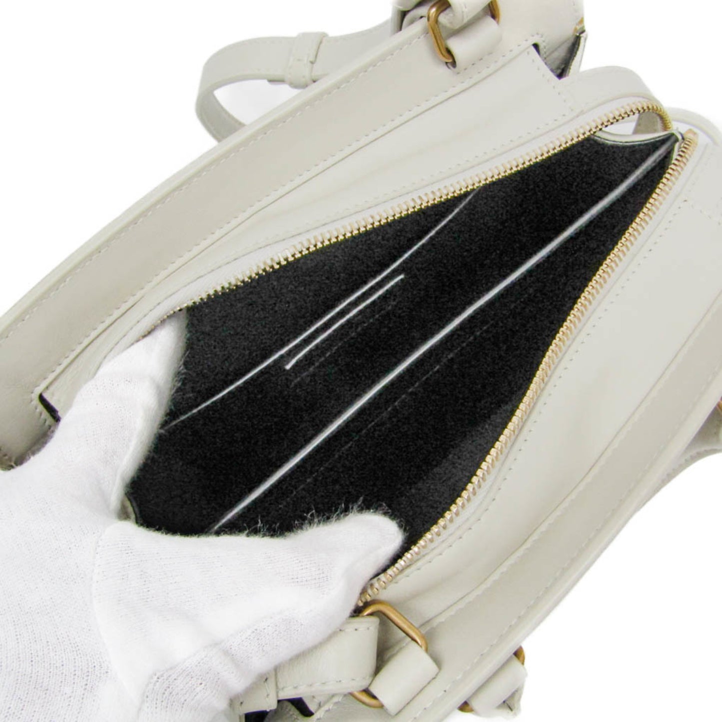 Saint Laurent Eastside Small 554116 Women's Leather Handbag,Shoulder Bag White