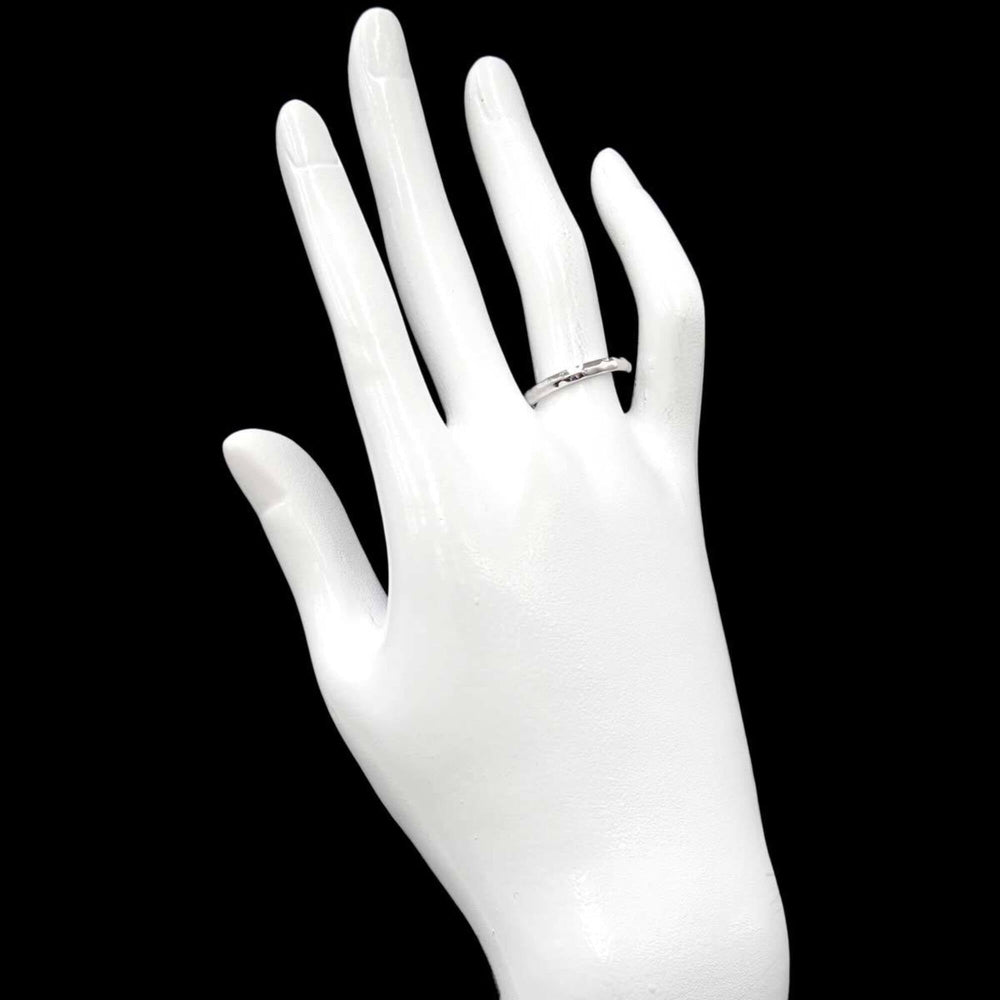 Louis Vuitton Alliance Monogram Infini #54 Ring, 18K White Gold (750) — Like New