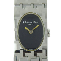 Christian Dior Miss Watch D70-100 Stainless Steel Quartz Analog Display Black Dial Women's — Good