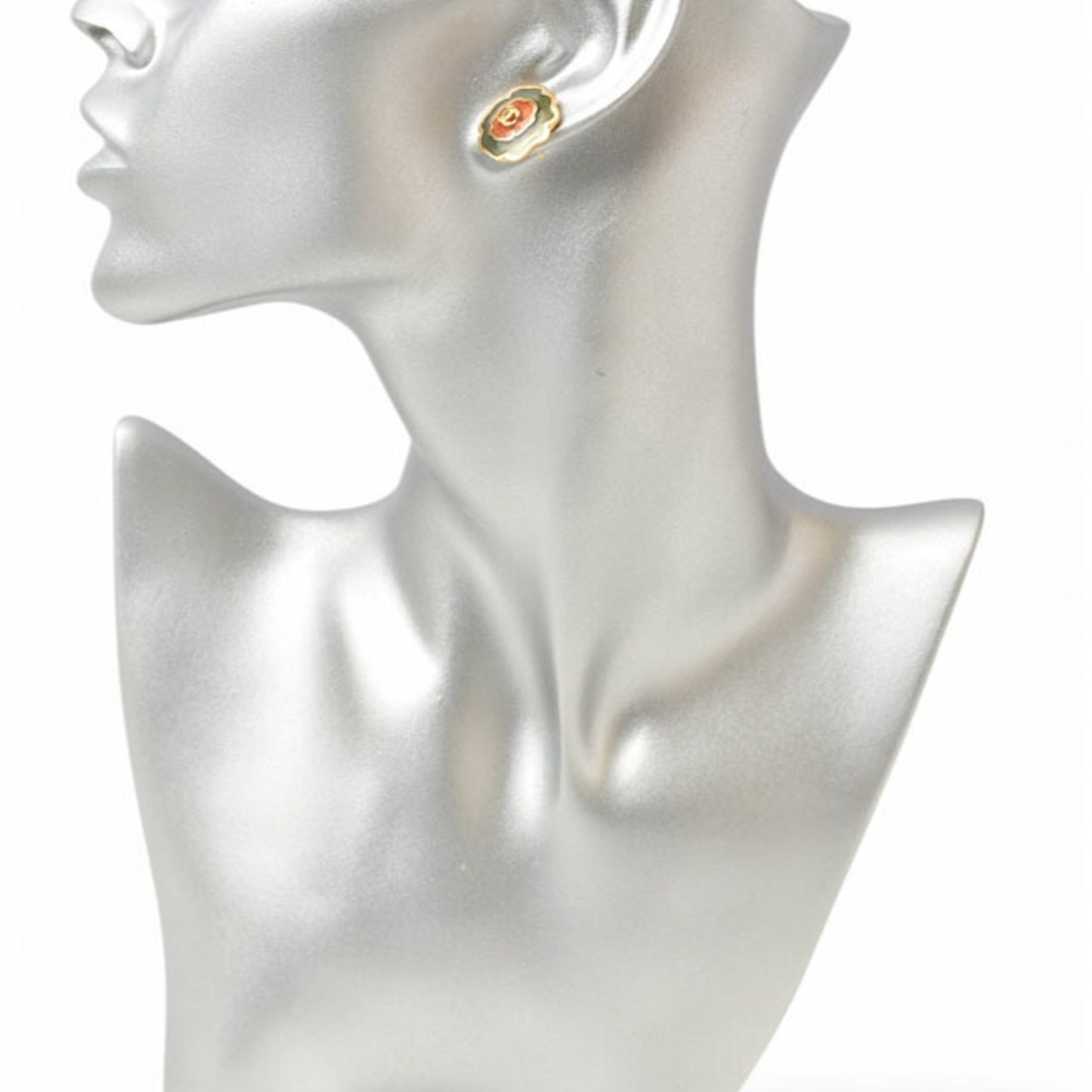 Chanel Earrings CHANEL Flower Motif CC Mark Gold