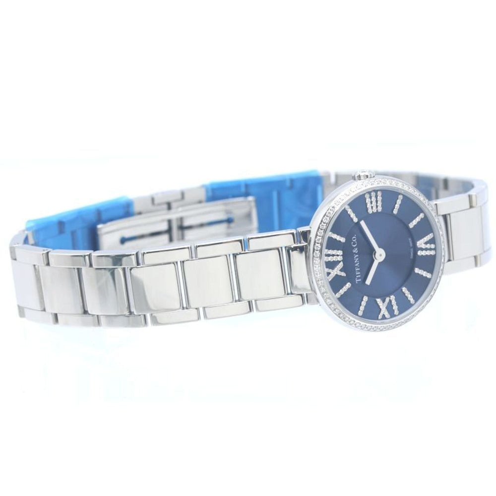 TIFFANY&Co. Tiffany Atlas 2-Hand Bezel Diamond 69291651 Women's Watch Stainless Steel 40349 — Very Good