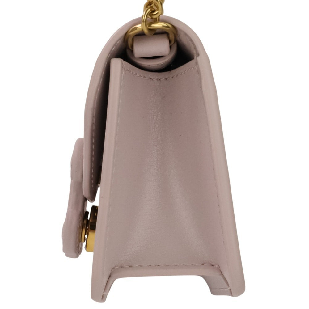 CELINE Triomphe Chain Card Holder Mini Shoulder Bag S-BB-4292 Light Pink Women's — Like New