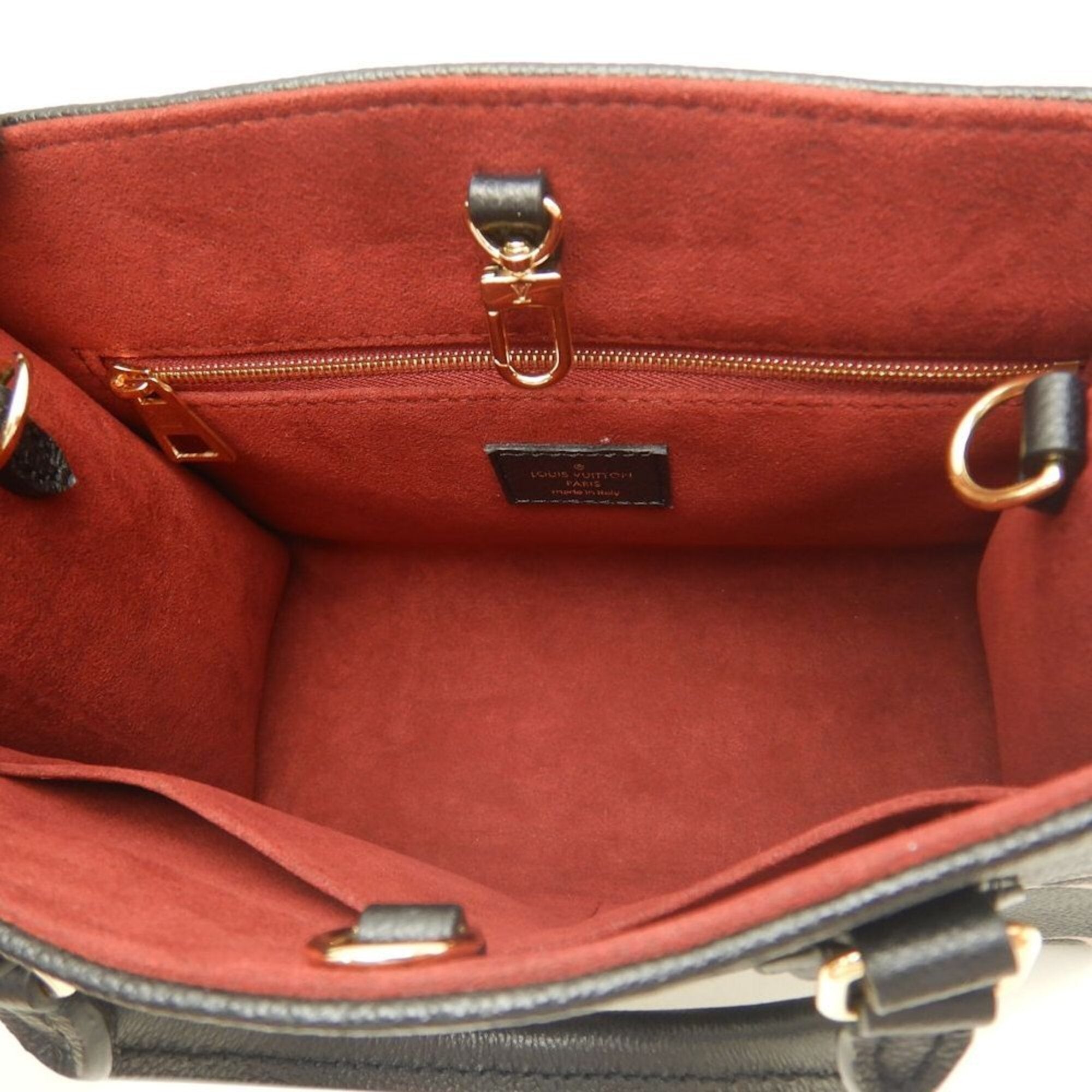 LOUIS VUITTON Louis Vuitton Bicolor Monogram OnTheGo PM M45659 Handbag Black Empreinte Beige Women's 253836 — Like New