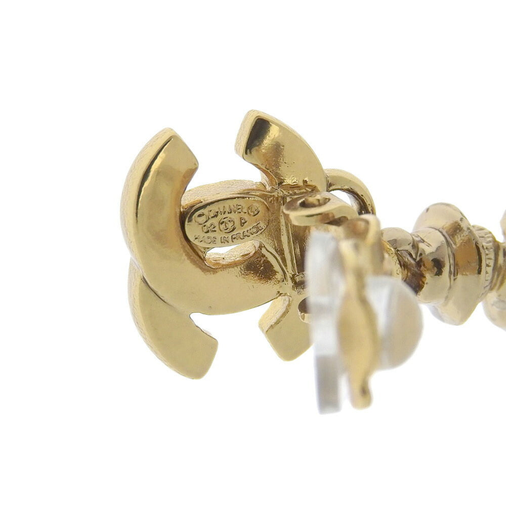 Chanel Mademoiselle Cocomark Doll Motif Gold Plated 02P Women's Earrings — Like New