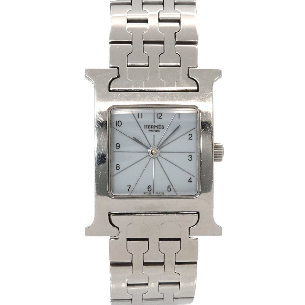 Hermes H-Watch HH1 210 Women's Watch White Gray Quartz H — Very Good