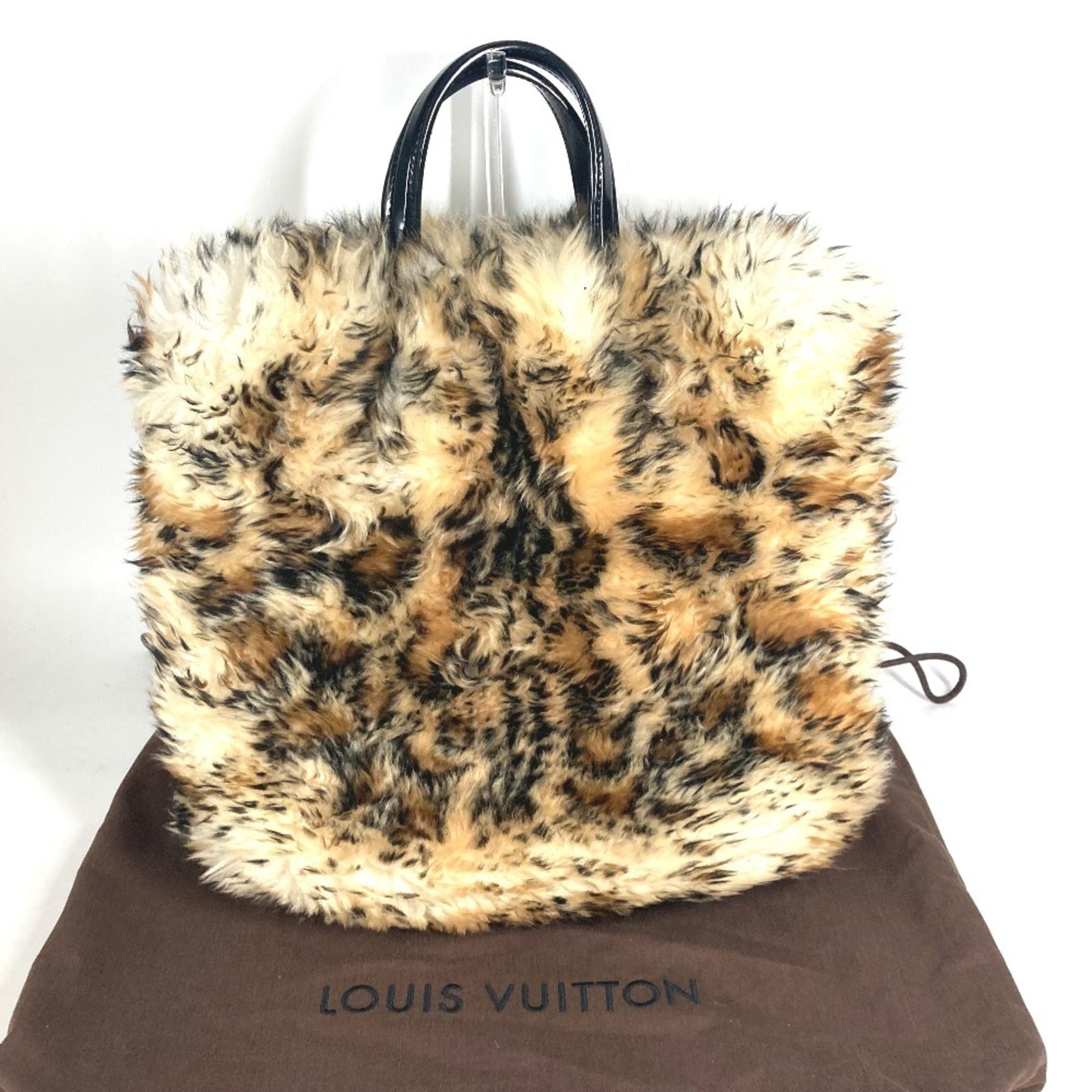 LOUIS VUITTON M50818 Animal Collection Sac Plat Mouton 2WAY Bag Shoulder Handbag Leather Women's Beige — Like New