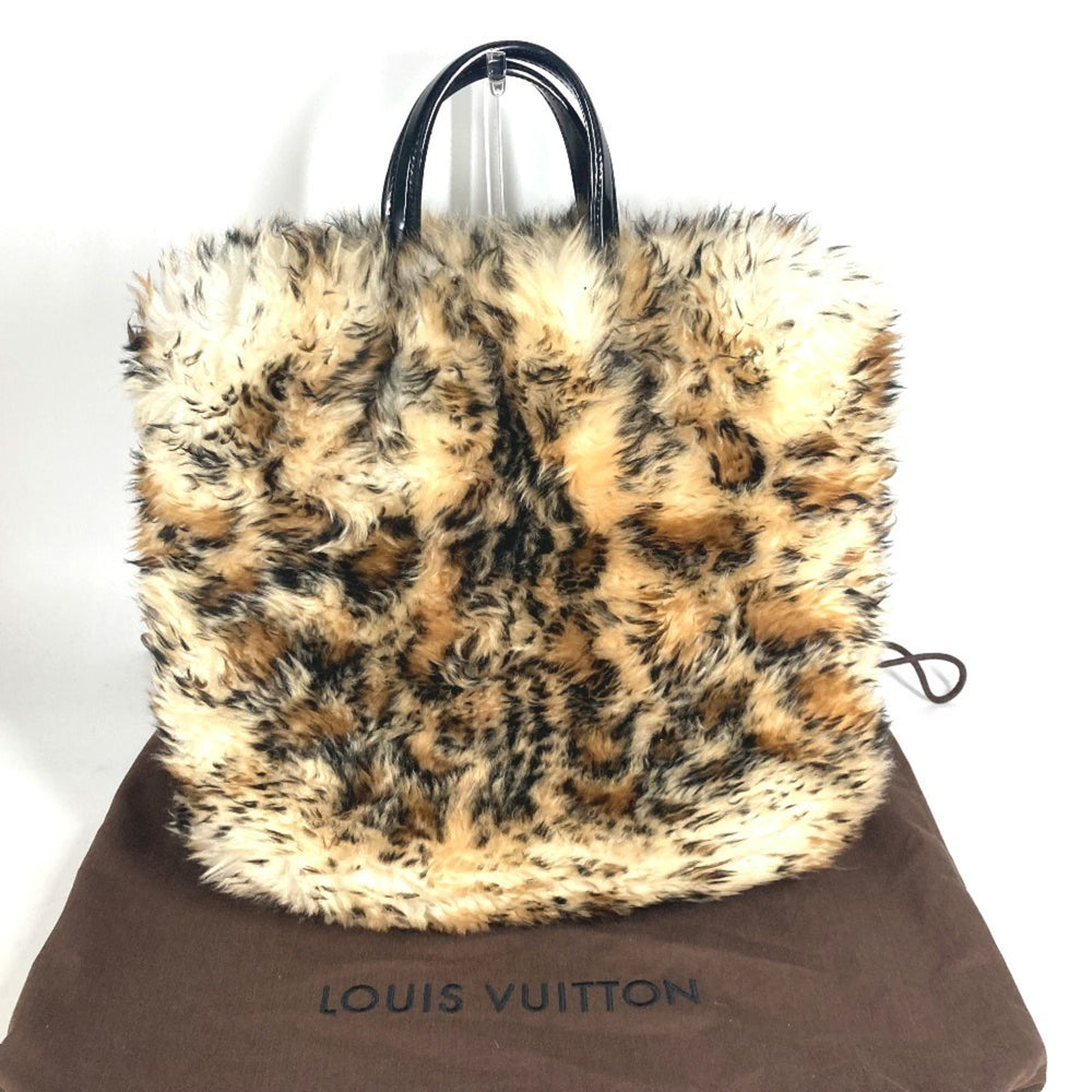 LOUIS VUITTON M50818 Animal Collection Sac Plat Mouton 2WAY Bag Shoulder Handbag Leather Women's Beige — Like New