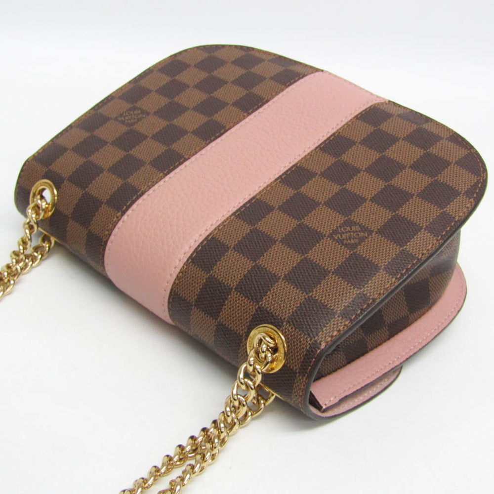 Louis Vuitton Damier Wight N64418 Women's Shoulder Bag Brown,Pink — Like New