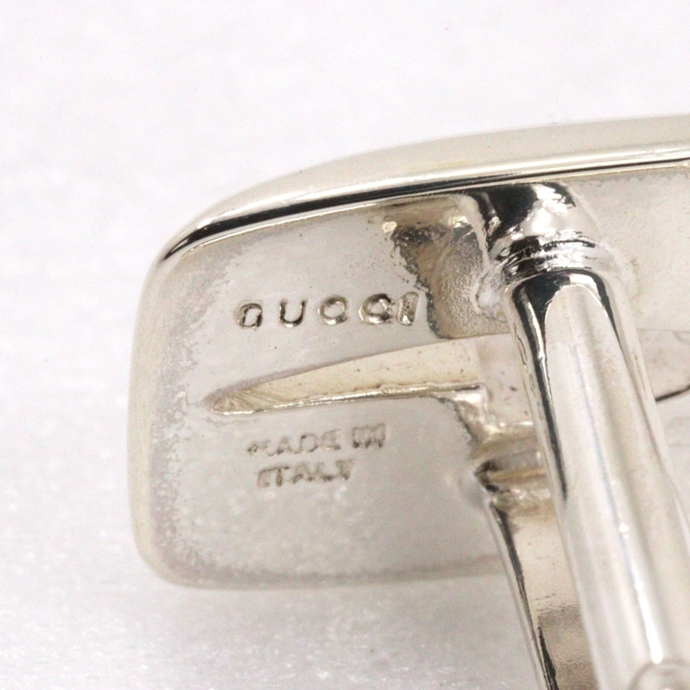 Gucci G logo cufflinks silver 925 made in Italy men's — Like New