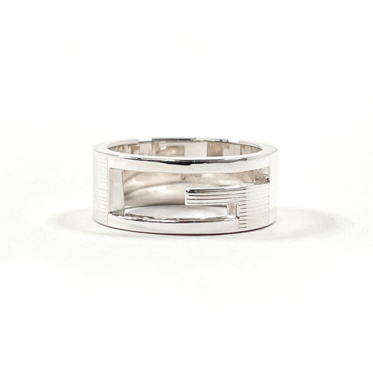GUCCI Branded Cutout G Ring, 925 Sterling Silver, Size 12, Unisex