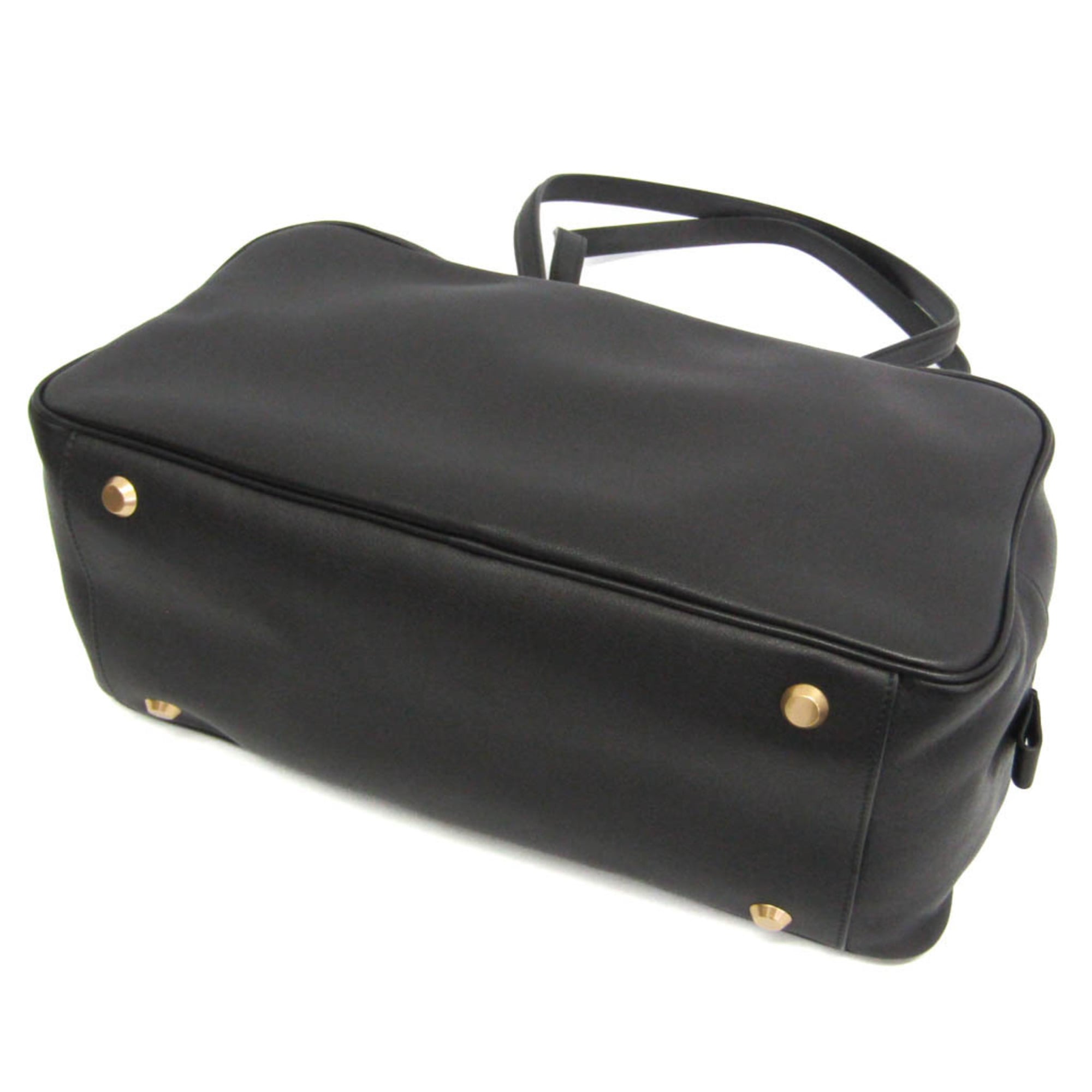 Balenciaga Carry Bowling Bag 826425 Women's Leather Handbag,Shoulder Bag Black — Like New