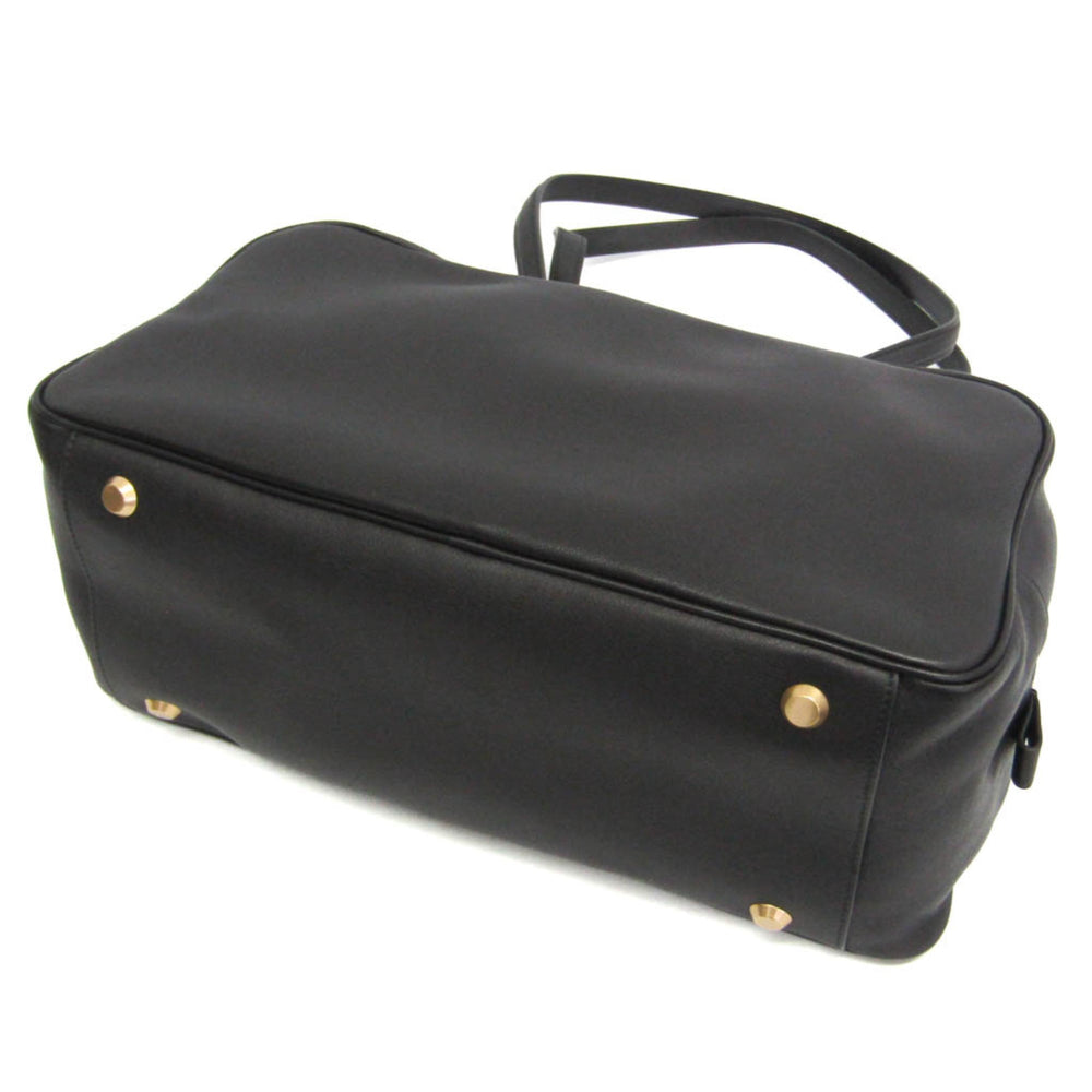 Balenciaga Carry Bowling Bag 826425 Women's Leather Handbag,Shoulder Bag Black — Like New