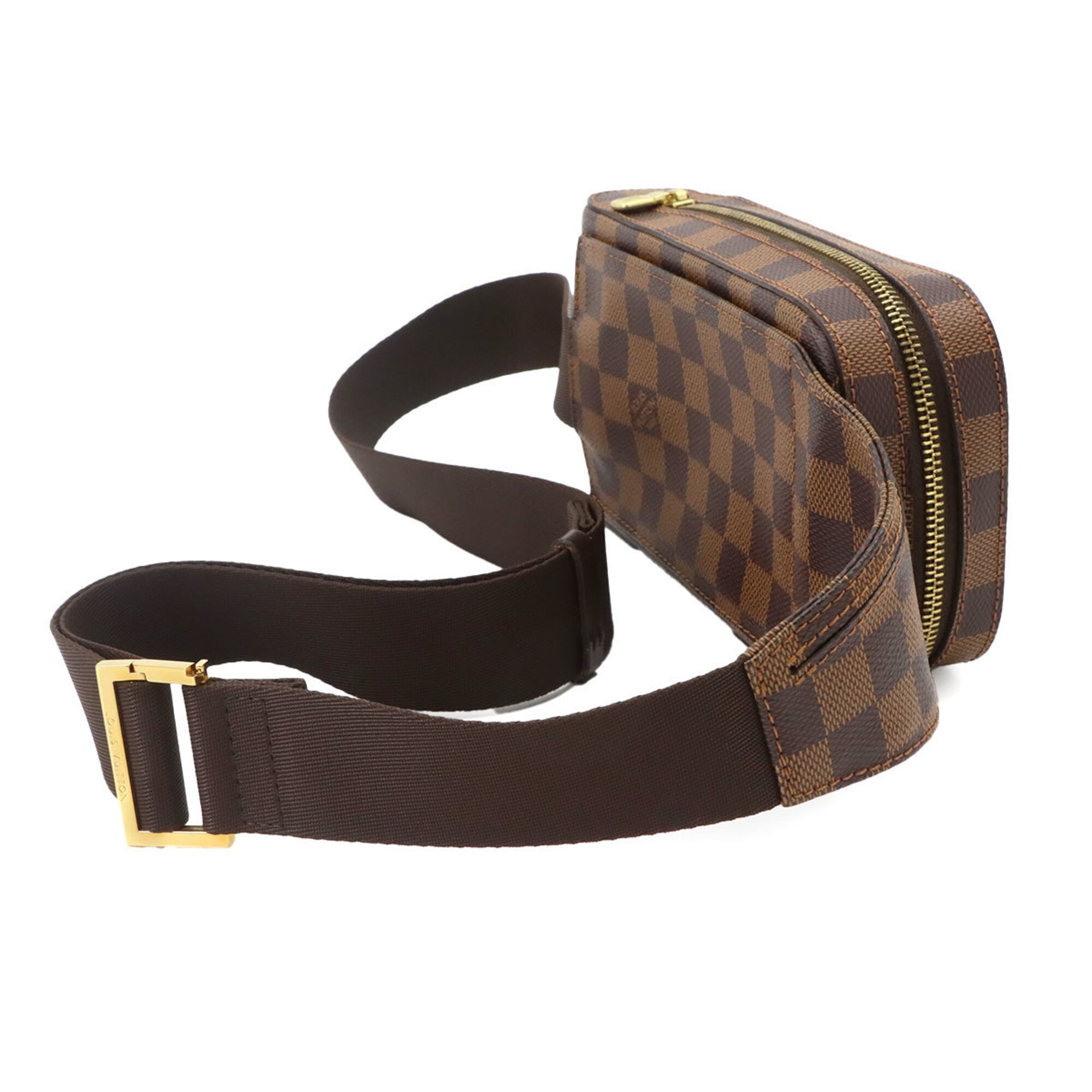 Louis Vuitton Damier Geronimos Body Handbag Waist Pouch Ebene Brown N51994 — Like New