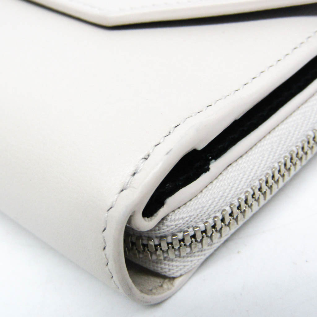 Balenciaga Envelope Compact Wallet 753762 Men,Women Leather Wallet (tri-fold) Black,Off-white