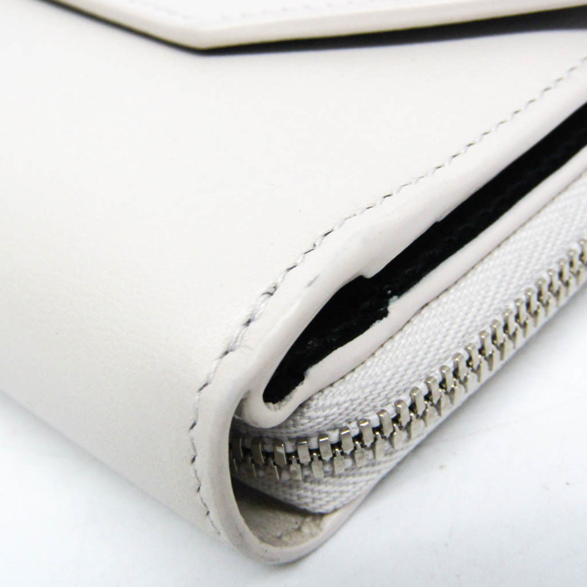 Balenciaga Envelope Compact Wallet 753762 Men,Women Leather Wallet (tri-fold) Black,Off-white