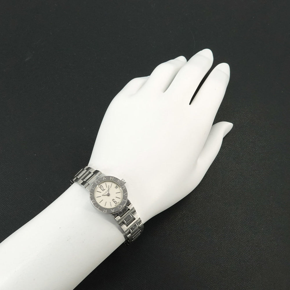 BVLGARI BB23SS Women's Watch Date Silver Quartz — Very Good