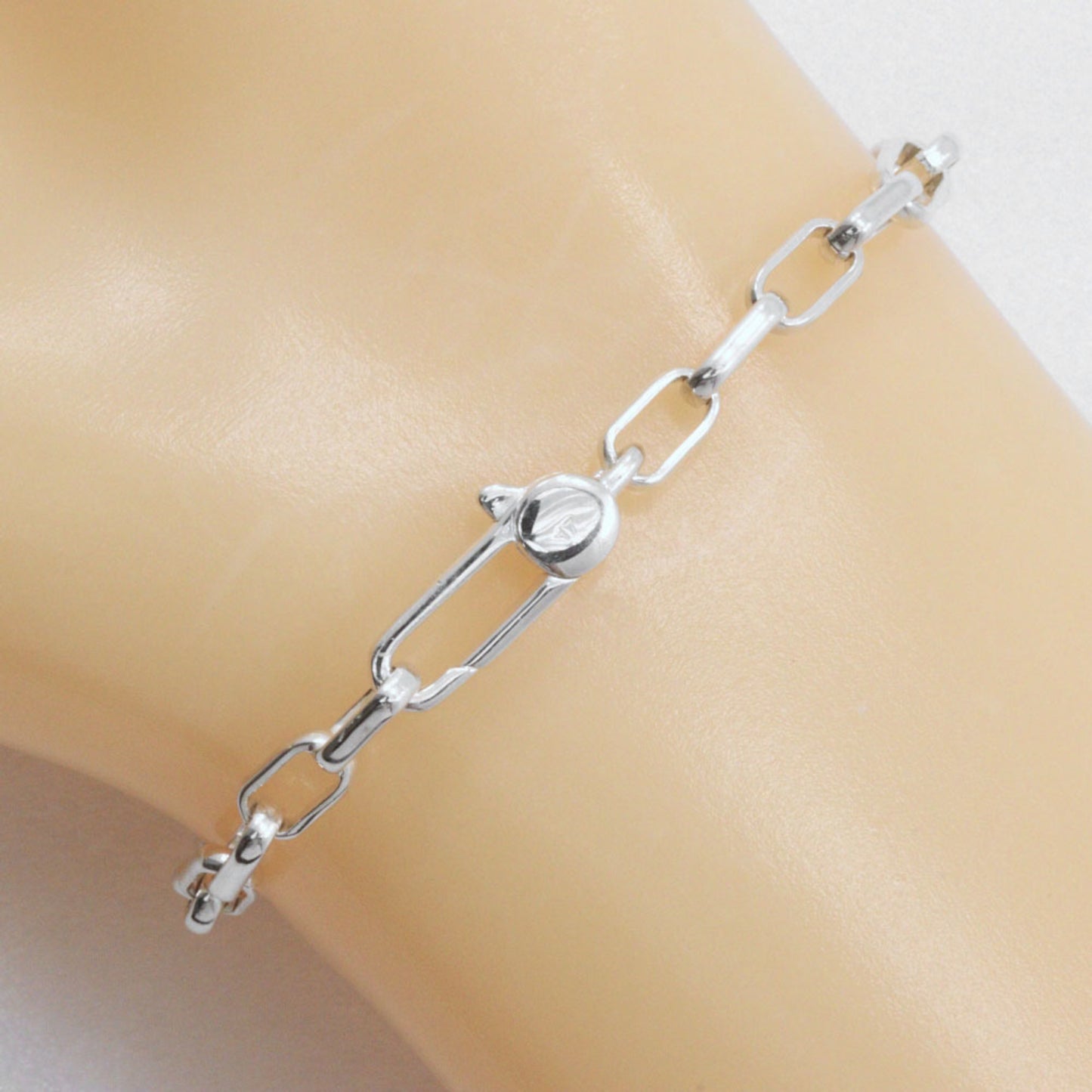 Gucci Interlocking G Bracelet, 925 Sterling Silver, Approx. 12.1g, Unisex