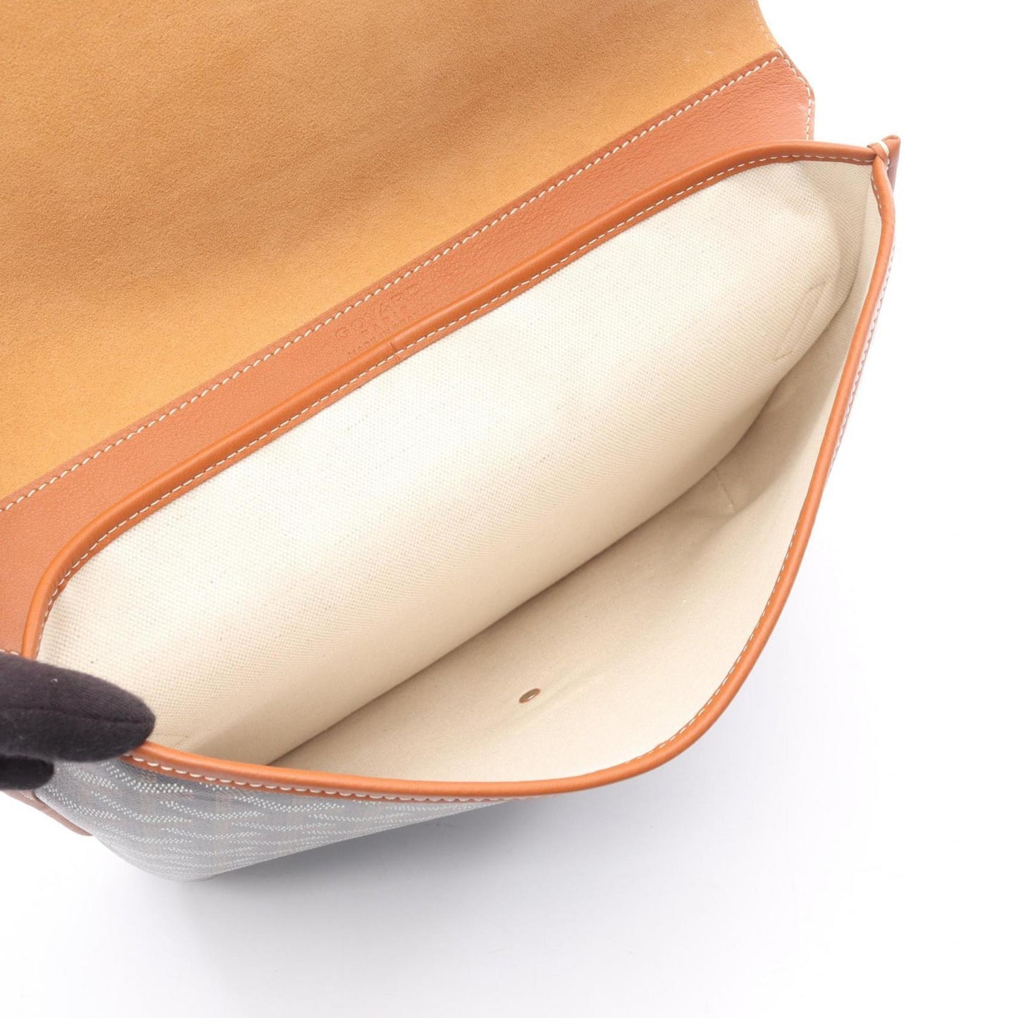 Goyard Crucier messenger bag, shoulder coated canvas and leather, women's, available in black, brown, multicolor.