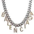 Gucci, Balenciaga, The Hacker Project Script Choker Necklace, Metal, for Men and Women