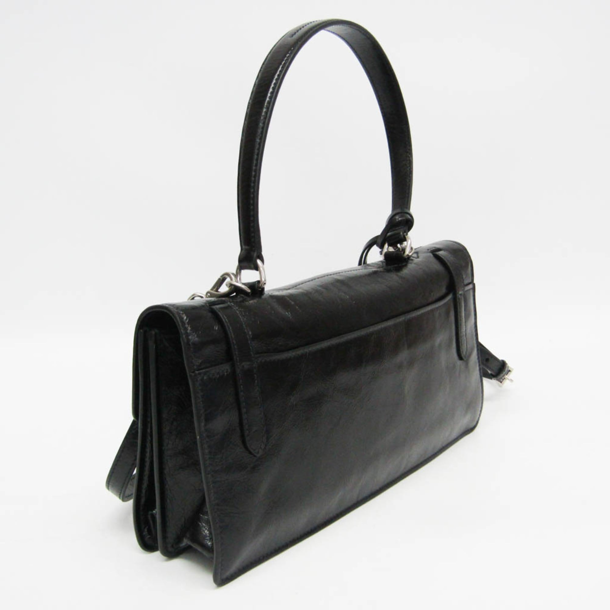 Prada 1BN026 Women's Leather Handbag,Shoulder Bag Black — Like New