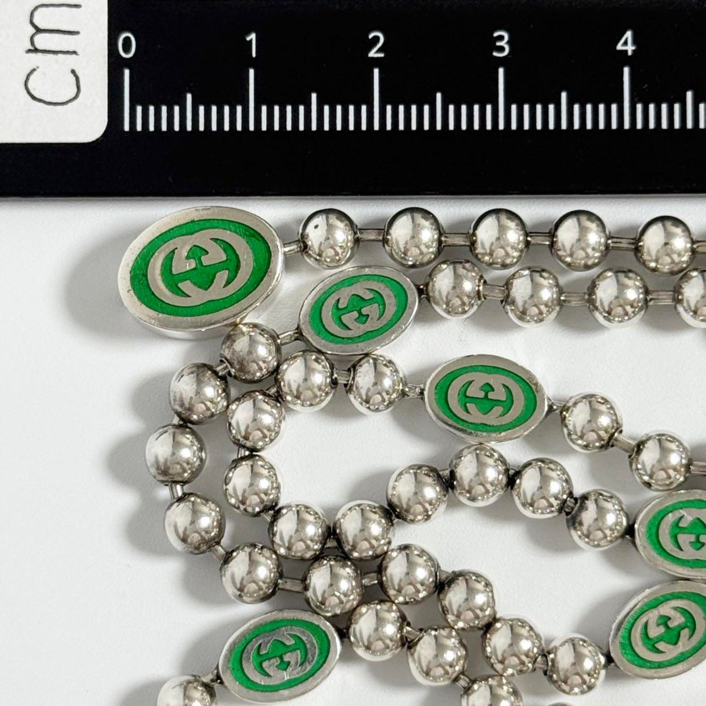 Gucci Men's Women's Necklace Pendant GG Ball Chain