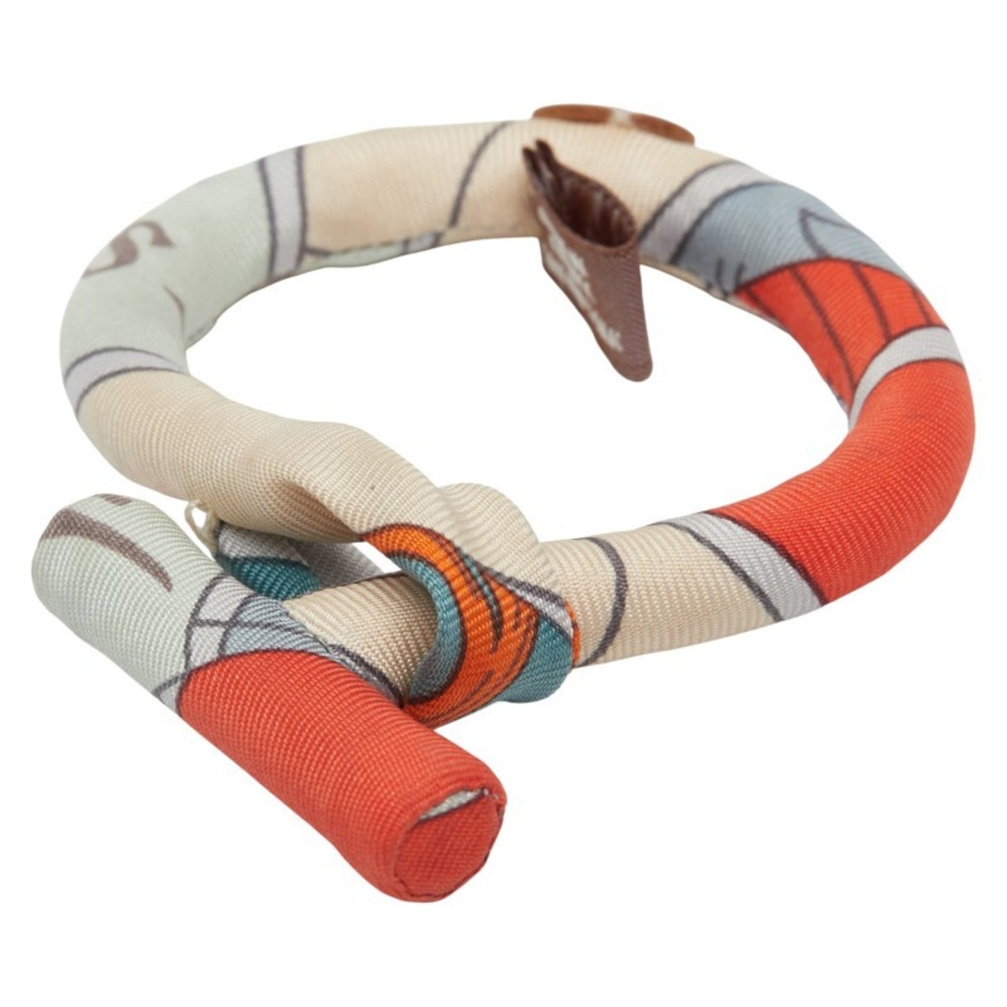 Hermes Hermès Petit H Brides de Soie Bracelet in Beige, Red, and Multicolor Silk for Women