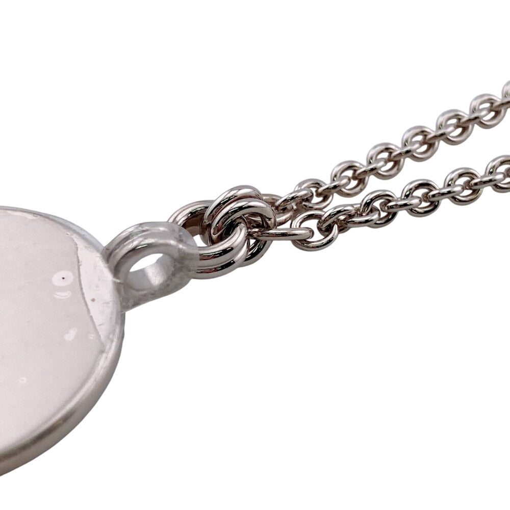 HERMES Medallion Quadrière Necklace Chain Silver — Like New