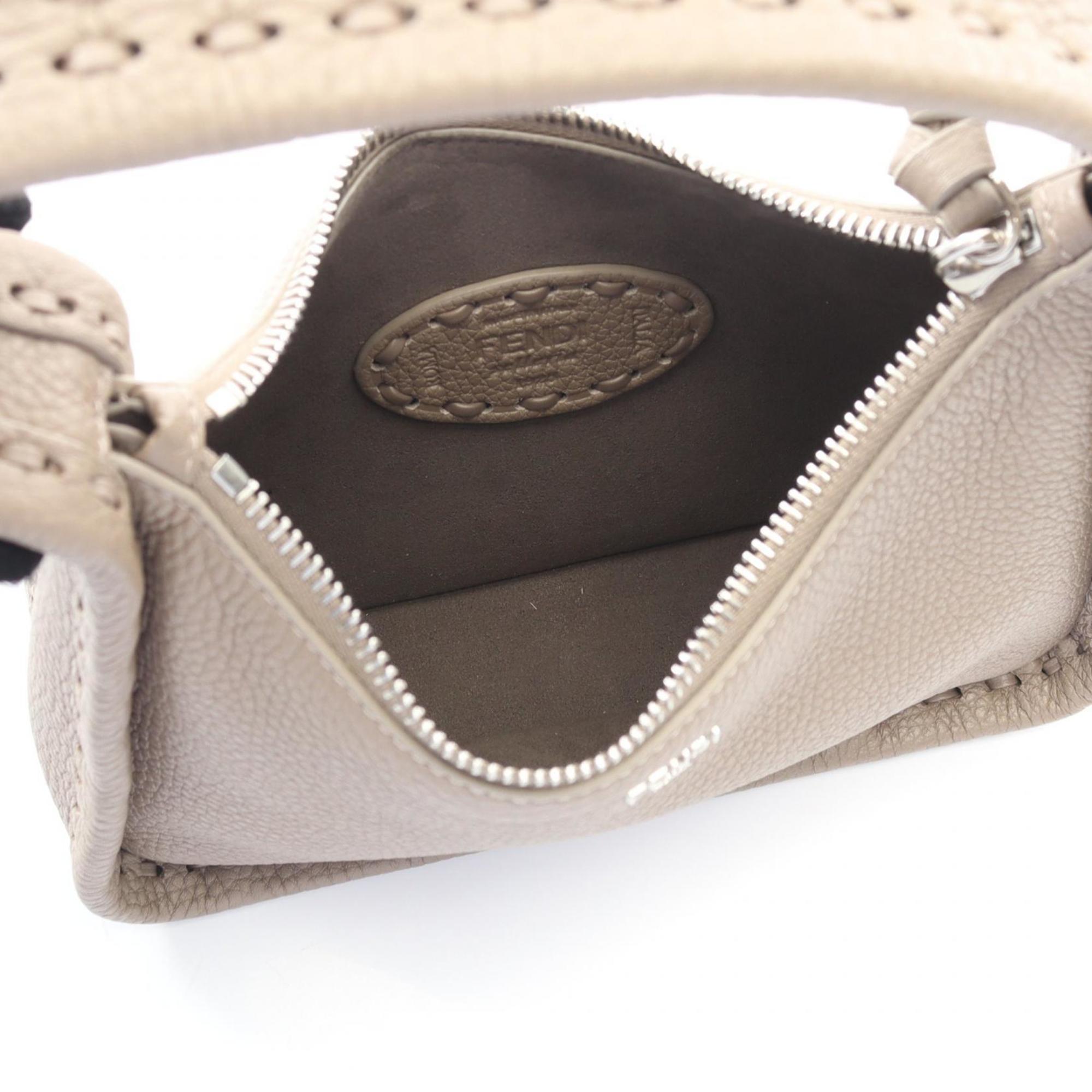 Fendi Small Fendessence Selleria Handbag, Leather, Women's, Beige