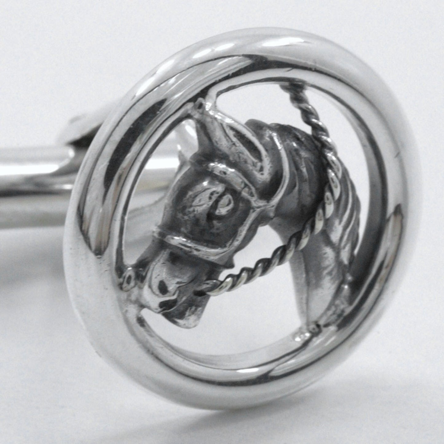 Gucci Horse Motif Cufflinks in Silver 925 for Men