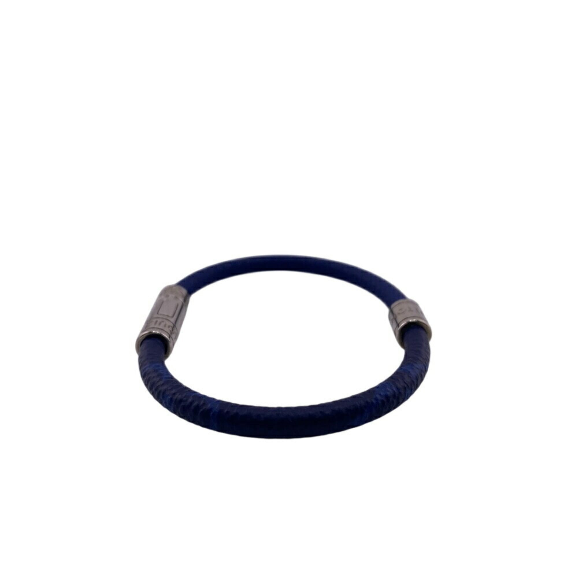 LOUIS VUITTON M6568D Neo Split Bracelet, Blue, Men's