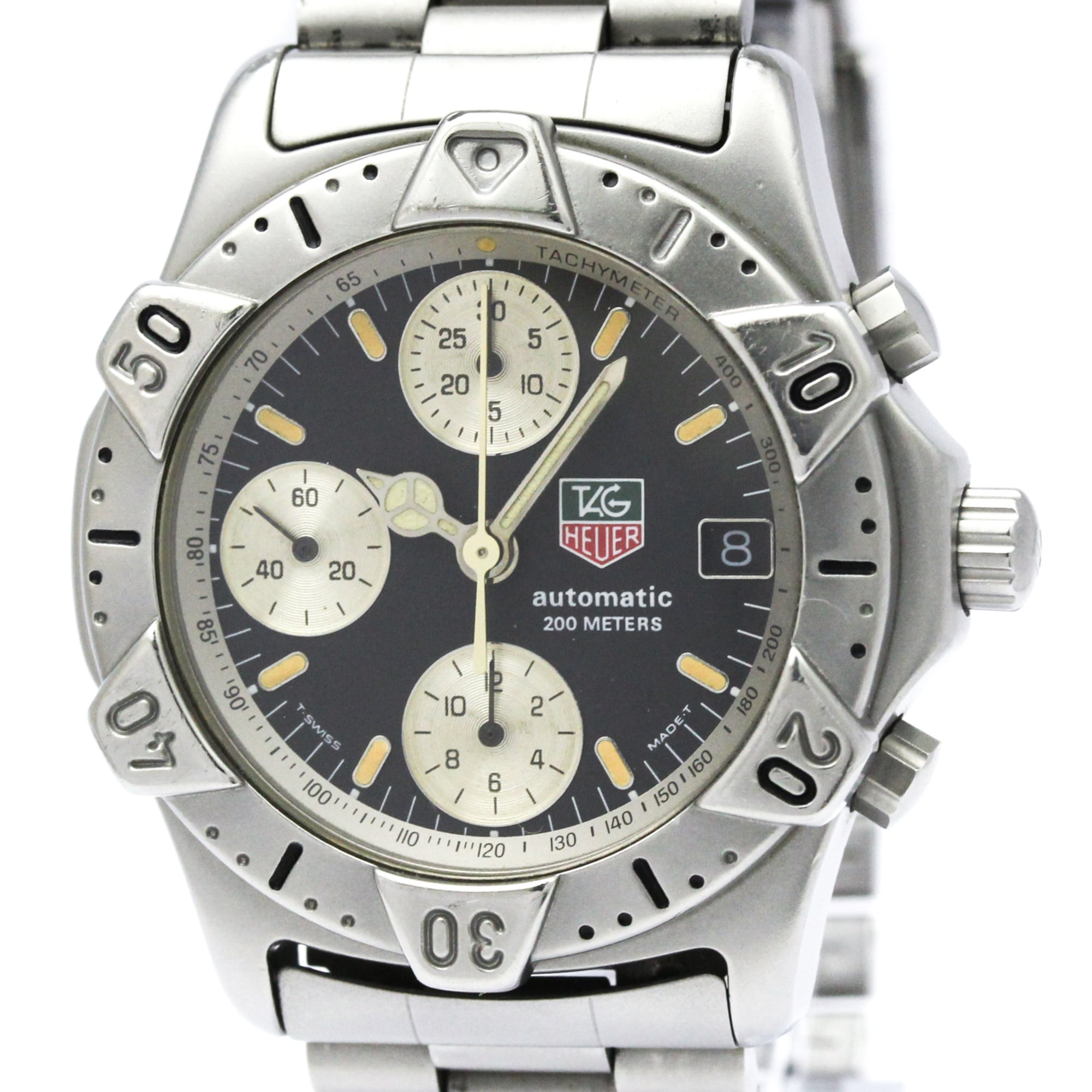 TAG HEUER Chronograph Diver Steel Automatic Mens Watch 740.306 — Good
