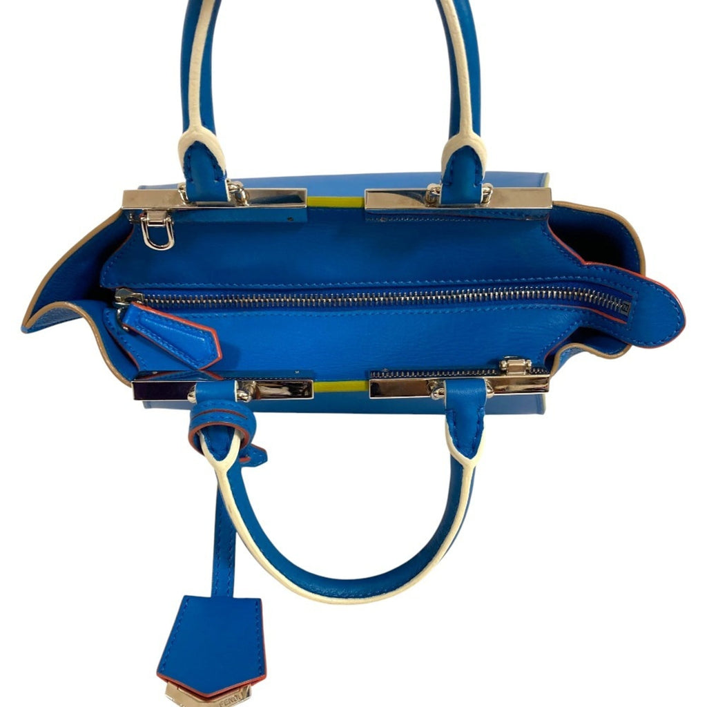 FENDI 3Jours Petit Trois Jours 2-Way Shoulder Bag 8BH333-5C3 Blue Women's